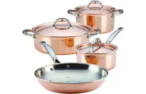 Ruffoni Symphonia Prima Triply Copper Stainless Steel 7-Piece Cookware Setimg