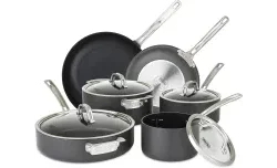 Viking Culinary 10-Piece Hard-Anodized Gray Nonstick Cookware Setimg