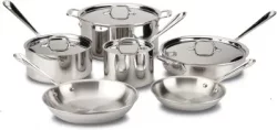 All-Clad D3 Stainless Steel 10-Piece Cookware Setimg