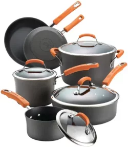 Rachael Ray Brights Hard Anodized Nonstick 10-Piece Cookware Setimg